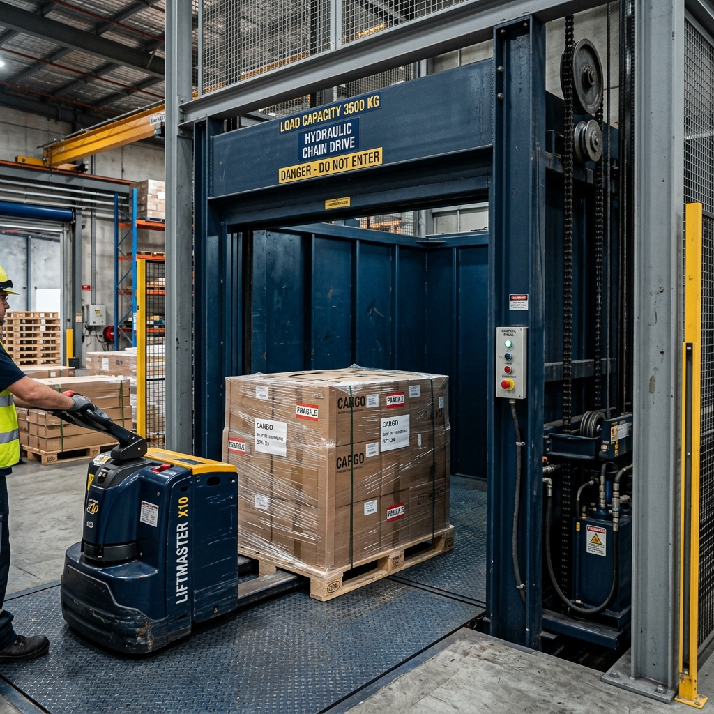 Hidrolik Zincirli Yük Asansörü